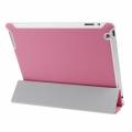 Чехол для iPad-2, iPad 3, iPad 4 тонкий с 4-х секционной обложкой (розовый)