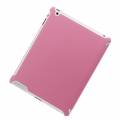 Чехол для iPad-2, iPad 3, iPad 4 тонкий с 4-х секционной обложкой (розовый)