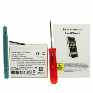 Аккумулятор для iPhone 2G Li-ion 1400 mAh 3.7V с инструментами