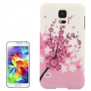 Купить Чехол накладка для Samsung Galaxy S5 / i9600 цветение сакуры на белом фоне онлайн online интернет-магазин