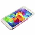 Чехол накладка для Samsung Galaxy S5 / i9600 цветение сакуры на белом фоне