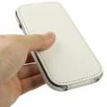Чехол блокнот с флипом Melkco Luxury Hand-made для Samsung Galaxy S3 / i9300 (белый) 