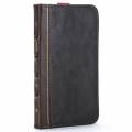 BookBook для Samsung Galaxy Note 4 кожаный винтажный чехол книжка с разъемами для карточек (коричневый)