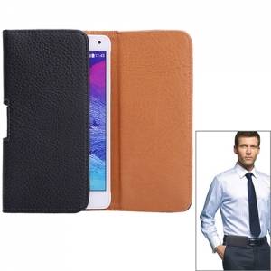 Купить кожаный чехол кобура Litchi для Samsung Galaxy Note 5/4/3/2, S6 Edge Plus, A8, iPhone 7 Plus / 8 Plus / 8+ / 6S Plus на пояс