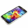 Гелевый чехол накладка Flowers для Samsung Galaxy S5 mini / G800 с цветами (белая)