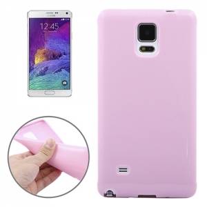 Купить гелевую накладку для Samsung Galaxy Note 4 розовая
