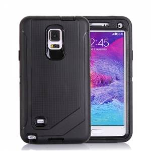 Купить противоударный чехол для Samsung Galaxy Note 4 / N910 PC + TPU (Black)