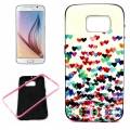Гелевый чехол с защитной рамкой для Samsung Galaxy S6 / G920 с сердечками