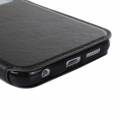 Кожаный чехол книжка Roar для Samsung Galaxy S6 / G920 с окошком, подставкой и разъемами под карточки (черный)