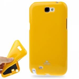Купить гелевый чехол Mercury для Samsung Galaxy Note 2 / N7100 (желтый) в интернет-магазине
