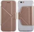 Кожаный чехол-книжка для iPhone 6/6S - The Core Smart Case - Gold