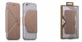 Кожаный чехол-книжка для iPhone 6/6S - The Core Smart Case - Gold