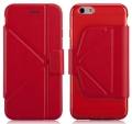 Кожаный чехол-книжка для iPhone 6/6S - The Core Smart Case - Red