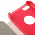 Чехол книжка SZLF Flip для iPhone 5C с флипом (розовый)