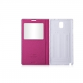 Чехол книжка Momax Smart Coat Case для Samsung Galaxy Note 3 с окошком и подставкой красный с белым