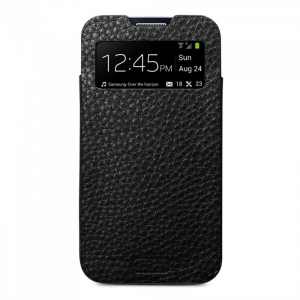 Купить кожаный чехол карман с окошком Spigen SGP для Samsung Galaxy S4 Crumena View Black