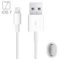 USB кабель 8 pin lightning белый 1 метр для Apple iPhone 7 / 7 Plus, 6 / 6 Plus, 5S, iPad Air / mini / Pro, iPod touch 6