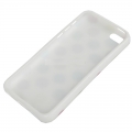 Чехол накладка Dot TPU Case для iPhone 5C (белый с разноцветным)
