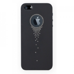 Купить чехол накладку со стразами Wynit Starfall Crystal Case для iPhone 5 / 5S (черная) в интернет магазине