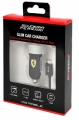 Автозарядка Ferrari 2xUSB 2.1A + кабель micro USB в комплекте FERUCC2UMIBL (черный) с двумя USB портами