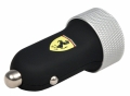 Автозарядка Ferrari 2xUSB 2.1A + 2 кабеля 8 pin и 30 pin FERUCC2UAPBL (черный) с двумя USB портами