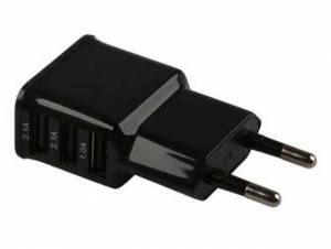 Купить сетевой адаптер с 3 USB  2.1A для iPhone 6, 5C & 5S, iPad в магазине