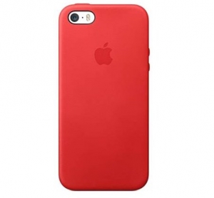 Купить чехол в стиле Apple Case для iPhone SE / 5S / 5 под оригинал с логотипом (красный)