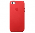 Чехол в стиле Apple Case для iPhone SE / 5S / 5 под оригинал с логотипом (красный)