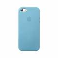Чехол в стиле Apple Case для iPhone SE / 5S / 5 под оригинал с логотипом (голубой)
