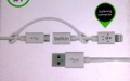 USB дата кабель Belkin 2 в 1 Apple 8 pin/Micro USB (белый)