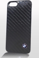 Чехол-накладка BMW для iPhone SE / 5S / 5 Real Carbon Hard, Black (BMHCPSEMBC)