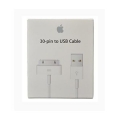 Оригинальный USB кабель Apple для iPhone, iPod и iPad с разъемом 30 pin - 1 метр (MA591G/C)