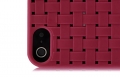 Гелевый чехол с клетчатым узором Checkered для iPhone SE / 5S / 5 (красный) 