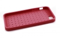 Гелевый чехол с клетчатым узором Checkered для iPhone SE / 5S / 5 (красный) 