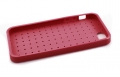 Гелевый чехол с клетчатым узором Checkered для iPhone SE / 5S / 5 (красный) 