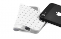 Гелевый чехол с клетчатым узором Checkered для iPhone SE / 5S / 5 (белый)