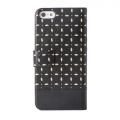 Чехол книжка Guess для iPhone 5 / 5S / SE GIANINA Booktype Black GUFLBKP5PEB