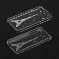 Прозрачный чехол накладка со стразами для iPhone 5/5S (Париж)