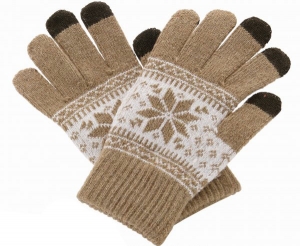 Купить шерстяные перчатки Beewin для емкостных дисплеев, Размер L, Brown (BW-21BR) в интернет магазине