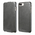 Кожаный чехол с флипом для iPhone 5/5S/SE "блокнот" Floveme Leather Flip Case (Grey)