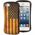 Гелевый чехол для iPhone SE / 5S / 5 с флагом США USA flag Waistline Style