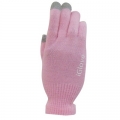 Перчатки iGloves для iPhone, iPad, iPod Touch, Samsung, HTC и др. емкостных дисплеев (розовые)