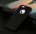 Ультратонкий кожаный чехол накладка для iPhone 5/5S Baseus 1mm Thin Case (черный)