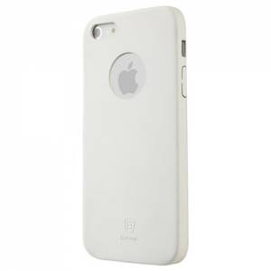 Купить ультратонкий кожаный чехол накладка для iPhone SE / 5S / 5 Baseus 1mm Thin Case (белый)