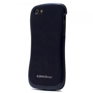 Купить поликарбонатный бампер для iPhone 5/5S DRACO Allure P Black/Deep Blue черно-синий