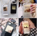 Чехол с цепочкой для iPhone 5 / 5S / SE Perfume bottle Chanel black