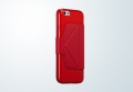 Кожаный чехол-книжка для iPhone 6 Plus / 6+ The Core Smart Case - Red