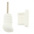 Комплект белых заглушек для Samsung / HTC / Sony / Nokia и др. Заглушка в разъем для зарядки + заглушка в разъем для наушников