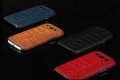 Кожаный чехол накладка Kalaideng Faceplate Croco для Samsung Galaxy S3 под кожу крокодила (коричневый)