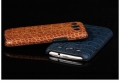 Кожаный чехол накладка Kalaideng Faceplate Croco для Samsung Galaxy S3 под кожу крокодила (коричневый)